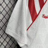 1992-93 Sevilla home retro soccer jersey