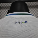 2024-25 Algeria white special player version jersey   (The player version is more slim fit, it is recommended to buy one size larger)