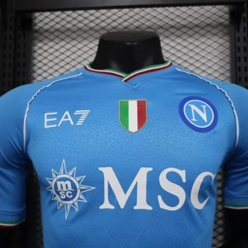 Naples 2023-24 home player version soccer jerseys   (The player version is more slim fit, it is recommended to buy one size larger)
