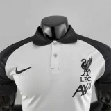 Liverpool 2022-23 blackwhite POLO Player version soccer jerseys