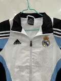 2025-26 Real Madrid  white ,black and blue windbreaker
