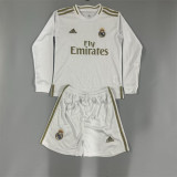 2019-20 .Real Madrid   home long sleeve retro kid kit