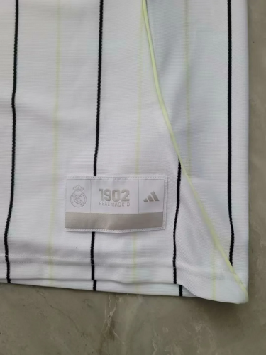 2025-26 .Real Madrid   white Baseball jersey