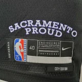 2022 Season Fox#5 Kings City Edition Black NBA Jersey