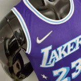 2022 75th Anniversary James #23 Lakers City Edition Purple