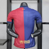 2025-26 Barcelona x Travis Scott Player version jersey   (The player version is more slim fit, it is recommended to buy one size larger)