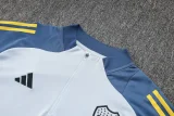 2024-25 Boca gray blue half zip training suit