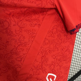 2024-25 Sevilla away red soccer jersey