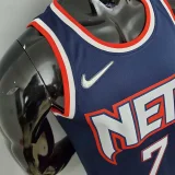 2022 75th Anniversary Durant #7 Nets City Edition Royal Blue