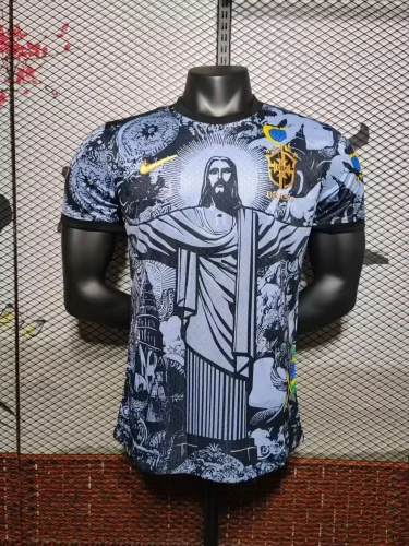 2024 Brazil special player edition jersey (The player version is more slim fit, it is recommended to buy one size larger)