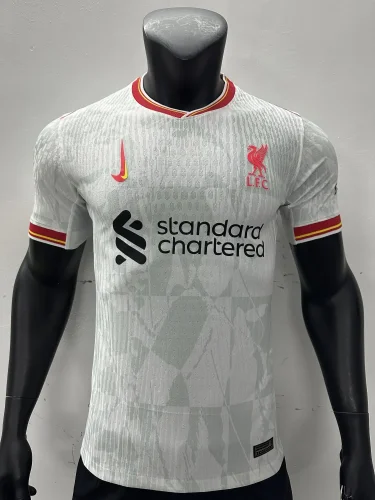 2024-25 Liverpool second away Player version soccer jerseys(The player version is more slim fit, it is recommended to buy one size larger)