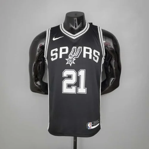 DUNCAN#21 Spurs Black