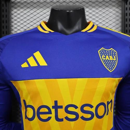 2024-25 Boca home long sleeve player version jersey (The player version is more slim fit, it is recommended to buy one size larger)