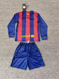 2014-15 Barcelona  home retro long sleeve kid kit