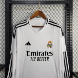 2024-25 Real Madrid home long sleeve jersey