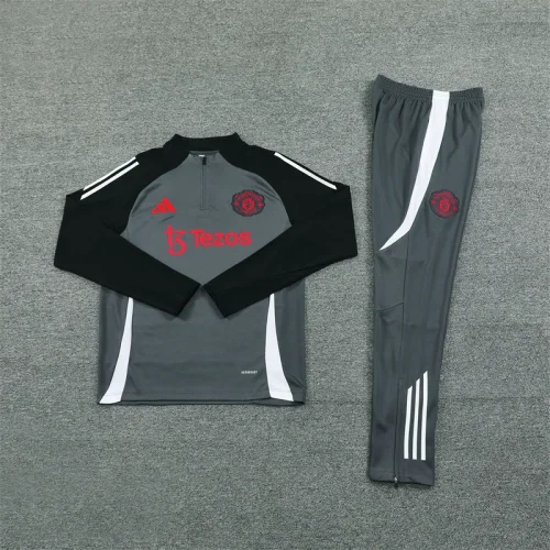 2024-25 Manchester United Half Zip Dark Grey Kit