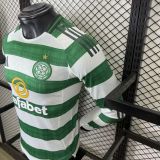 2025-26 Celtic home long sleeve player version jersey   (The player version is more slim fit, it is recommended to buy one size larger)