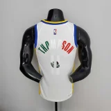 75th Anniversary Golden State Warriors Thompson #11 Mexico Edition White NBA Jersey