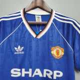 1988-89 Manchester United  away blue