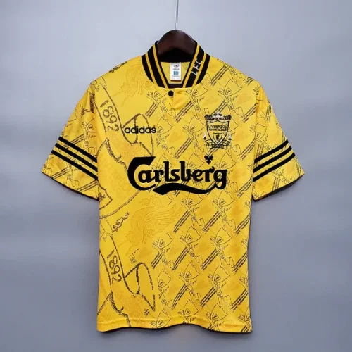 Liverpool 1994-96 third away soccer jerseys