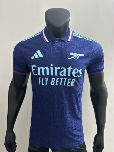 arsenal 2025-26 blue player version   (The player version is more slim fit, it is recommended to buy one size larger)