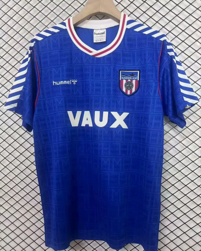 1991 Sunderland away blue Retro soccer jersey