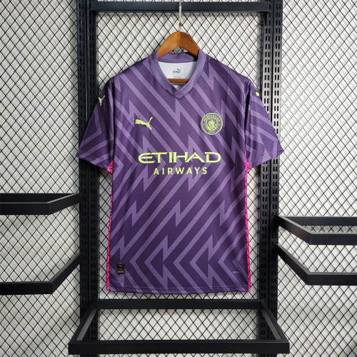2023-24 Manchester City Purple Goalkeeper  jersey