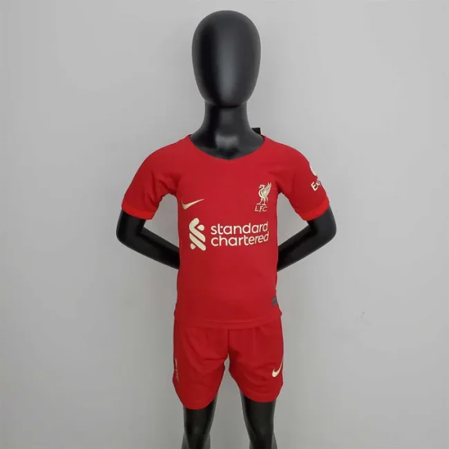 Liverpool 2022-23 home kids kit soccer jerseys