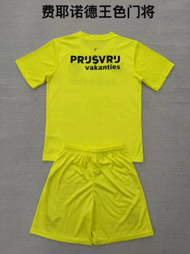 2025-26 Feyenoord GK yellow kid kit