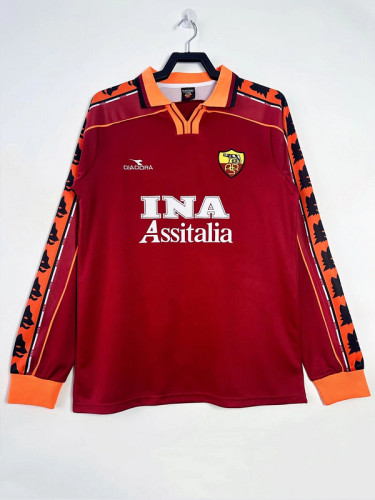 1998-99 Roma home retro long sleeve jersey