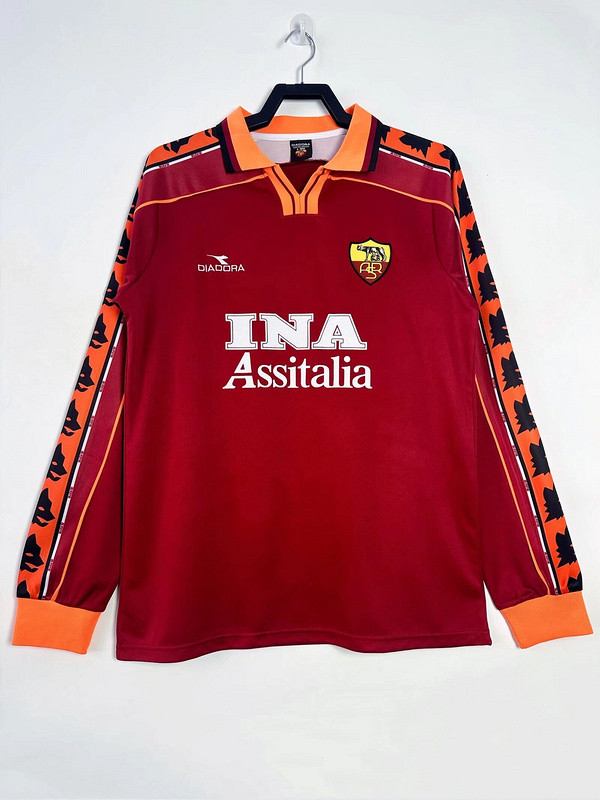 1998-99 Roma home retro long sleeve jersey