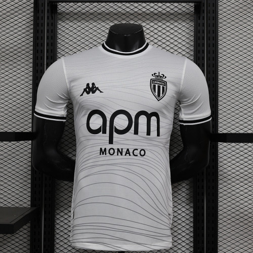 2024-25 AS Monaco  white player version jersey (The player version is more slim fit, it is recommended to buy one size larger)