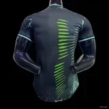 Player Version 2024-25 Real Madrid Black and green Special Jersey(The player version is more slim fit, it is recommended to buy one size larger)