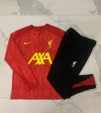 2024-25 Liverpool Half Zip Red Inkjet Suit