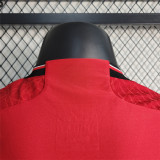 2023-24 Manchester United  home player version jersey(The player version is more slim fit, it is recommended to buy one size larger)