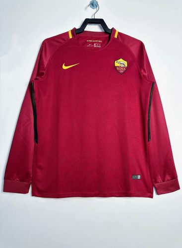 2017-18 Roma home long sleeve retro jersey