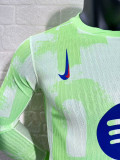 2024-25 Barcelona Third away player version long sleeve jersey (The player version is more slim fit, it is recommended to buy one size larger)