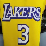 DAVIS #3 Lakers V-neck City Edition yellow