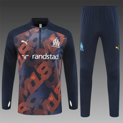 2024-25 Marseille half-zip royal blue suit [camouflage]