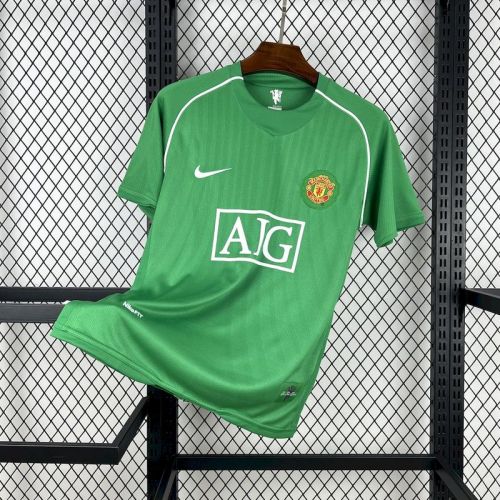 2007-08 MNU green goalkeeper retro jersey
