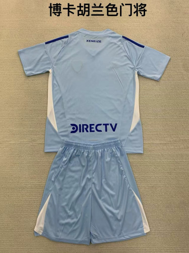 2024-25 Boca Juniors  blue goalkeeper kid kit
