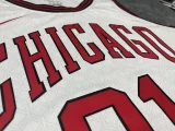 2023 Season Bulls White City Edition No. 91 Rodman NBA Jersey