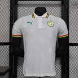 senegal 2024-25 white polo player version (The player version is more slim fit, it is recommended to buy one size larger)