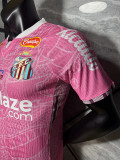 2025-26 Santos special version pink dragon soccer jersey   (The player version is more slim fit, it is recommended to buy one size larger)