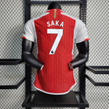 2023-24 Arsenal  home player version jersey (The player version is more slim fit, it is recommended to buy one size larger)