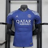 2024-25 Paris Saint Germain  fourth blue player version jersey  (The player version is more slim fit, it is recommended to buy one size larger)