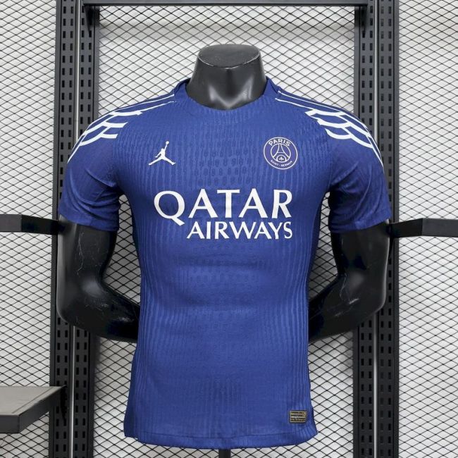 2024-25 Paris Saint Germain fourth blue player version jersey (The player version is more slim fit, it is recommended to buy one size larger)