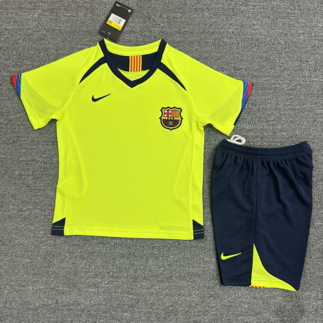 2005-06 Barcelona away retro kid kit