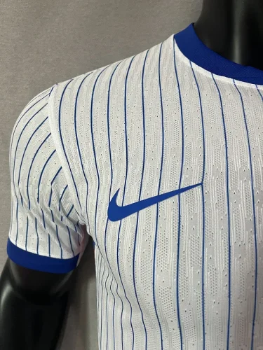 2024 France away white player version(The player version is more slim fit, it is recommended to buy one size larger)