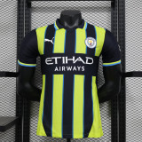 2024-25 Manchester City yellow and black player version jersey(The player version is more slim fit, it is recommended to buy one size larger)